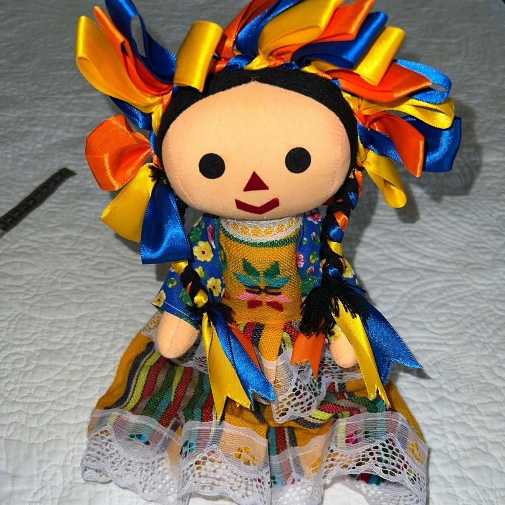 MARÍA LELE DOLL AUTHENTIC MEXICAN DOLL 15” MULTI COLOR - Picture 7 of 8